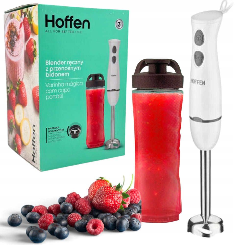HAND BLENDER WHITE WITH PORTABLE WATER BOTTLE HOFFEN 400W WHITE