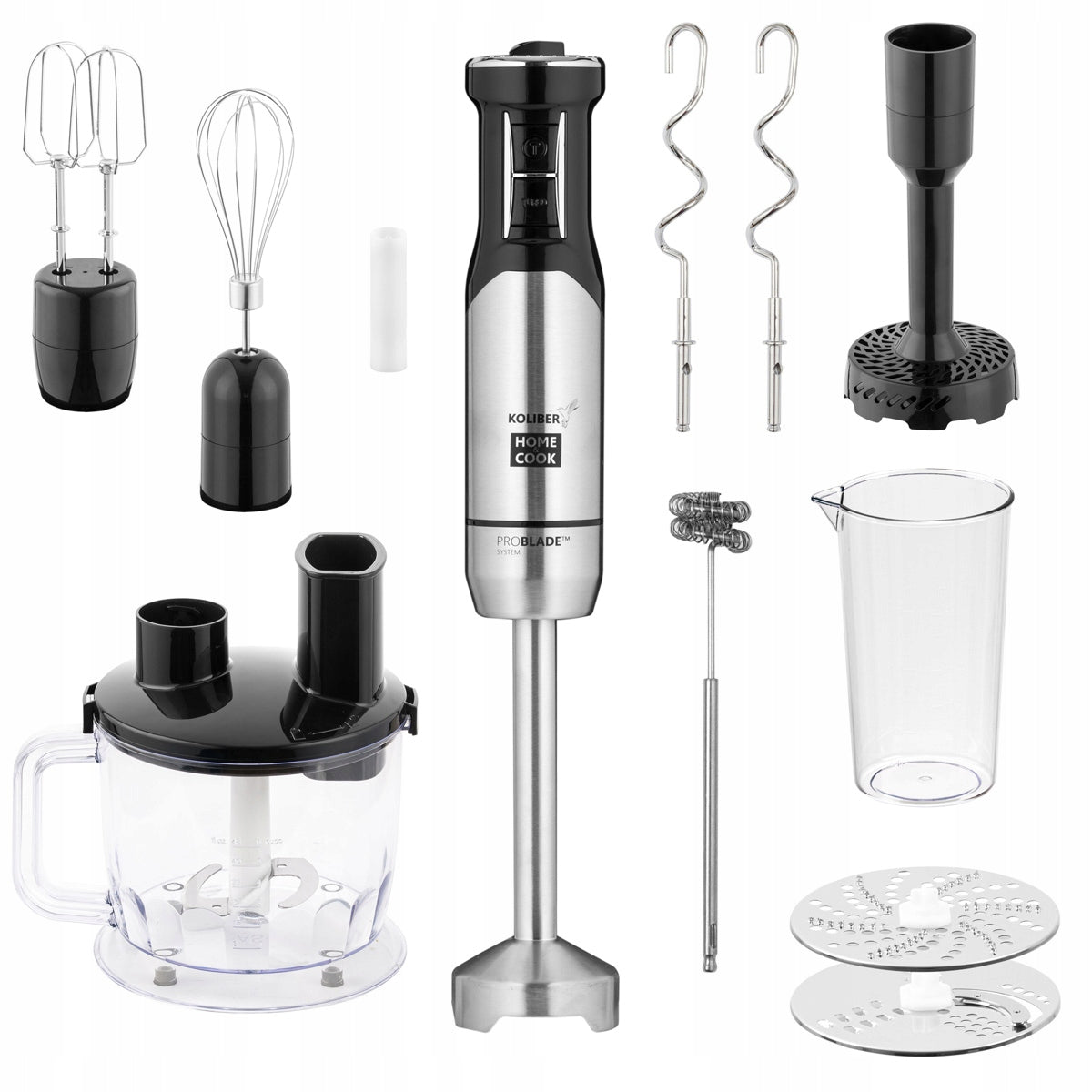 HAND BLENDER X-1400-W PRO TURBO MULTIFUNCTIONAL MALAXER MIXER 10in1