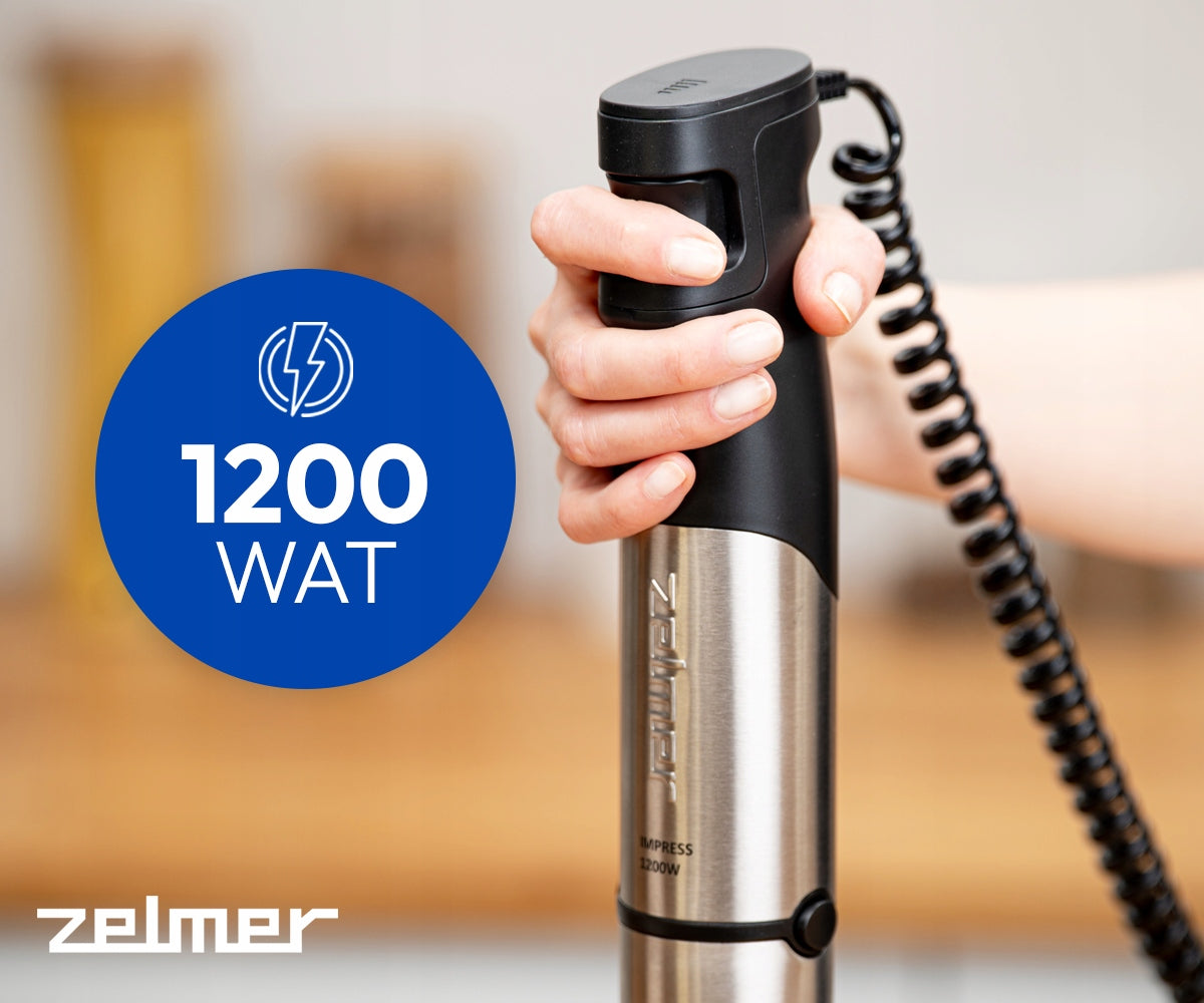 HAND BLENDER ZELMER KITCHEN MULTIFUNCTIONAL MIXER CRUSHES ICE 1200W Packaging status original