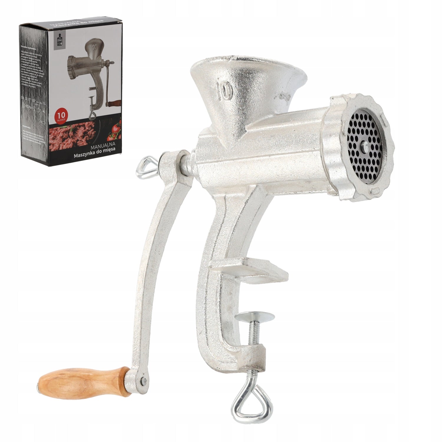 HAND CAST IRON MEAT GRINDER 3 KG STRONG NO. 10