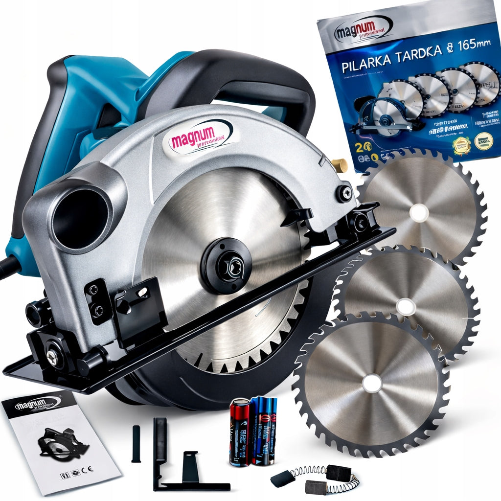 HAND CIRCULAR SAW WITH LASER SAW CUTTER + 3 DISCS STRONG 2800W
