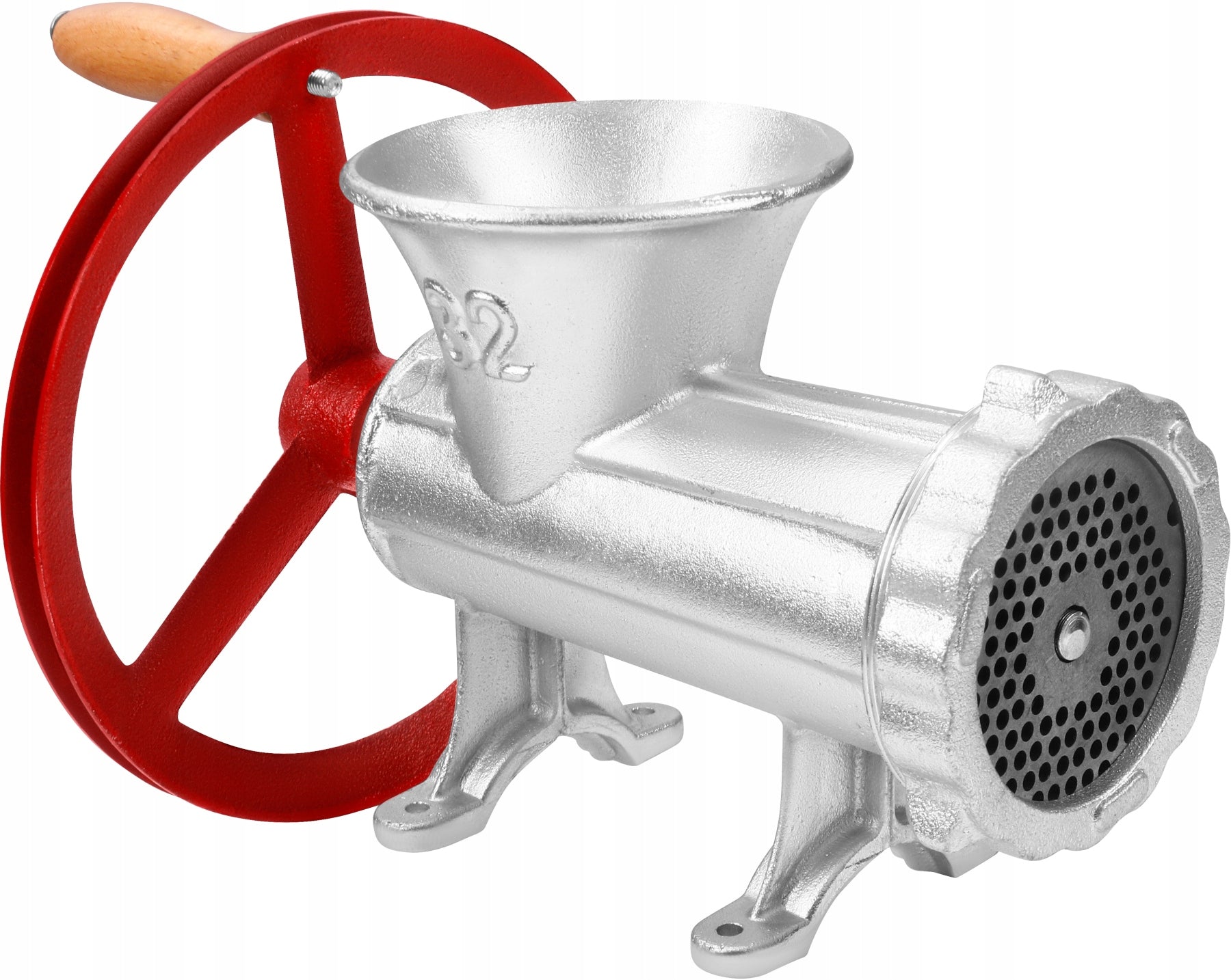 HAND GRINDER FOR GRINDING MEAT SIZE. 32 CAST IRON LARGE SOLID FOR SAUSAGES