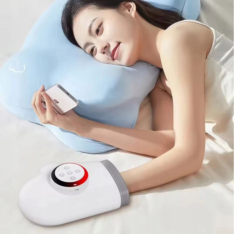 HAND MASSAGER ELECTRIC AIR COMPRESSION HEAT HEATING FUNCTION RELAXATION Packaging status original