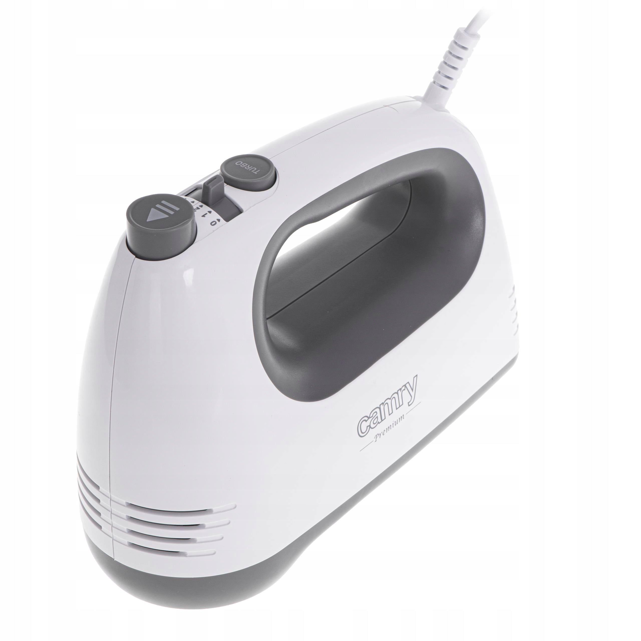 HAND MIXER 750W 5 GEAR TURBO Food Processor 4 Stirrers Long 21cm Dominant color white