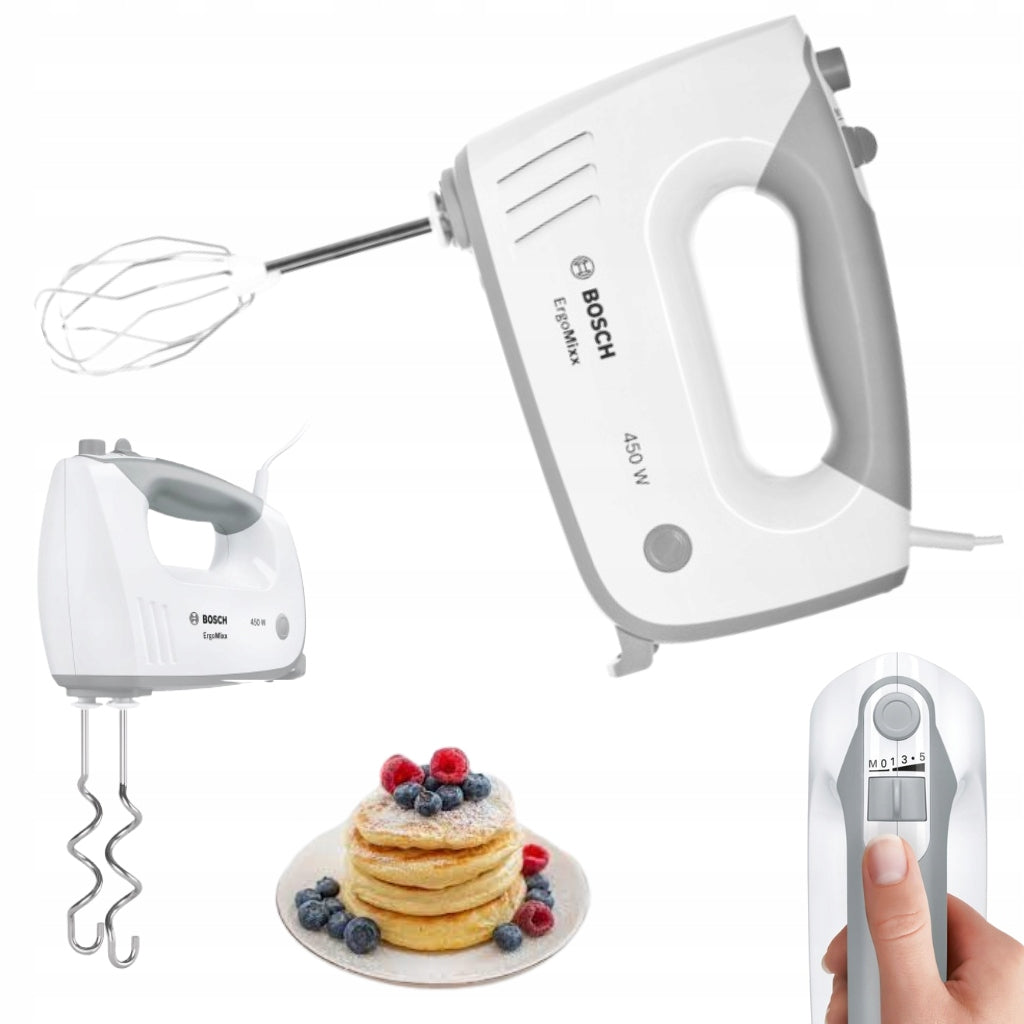 HAND MIXER BOSCH POWERFUL SILENT FUNCTION TURBO FOOD PROCESSOR 2 TIPS