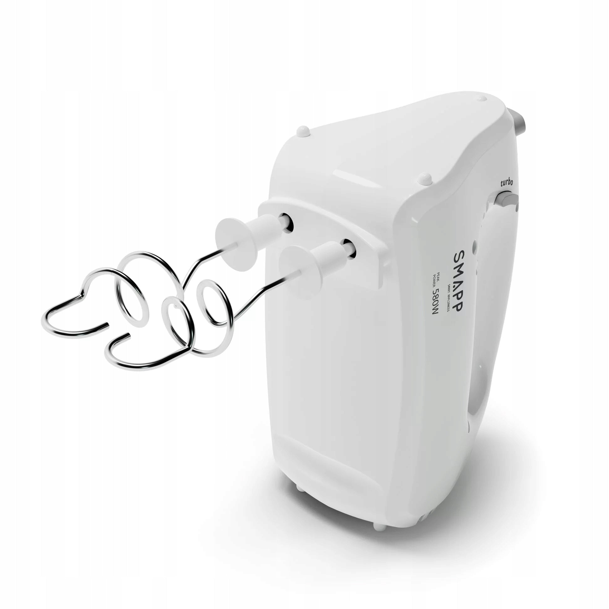 HAND MIXER + MIXERS WHISK CAPS 580W WHITE Polish Packaging status original