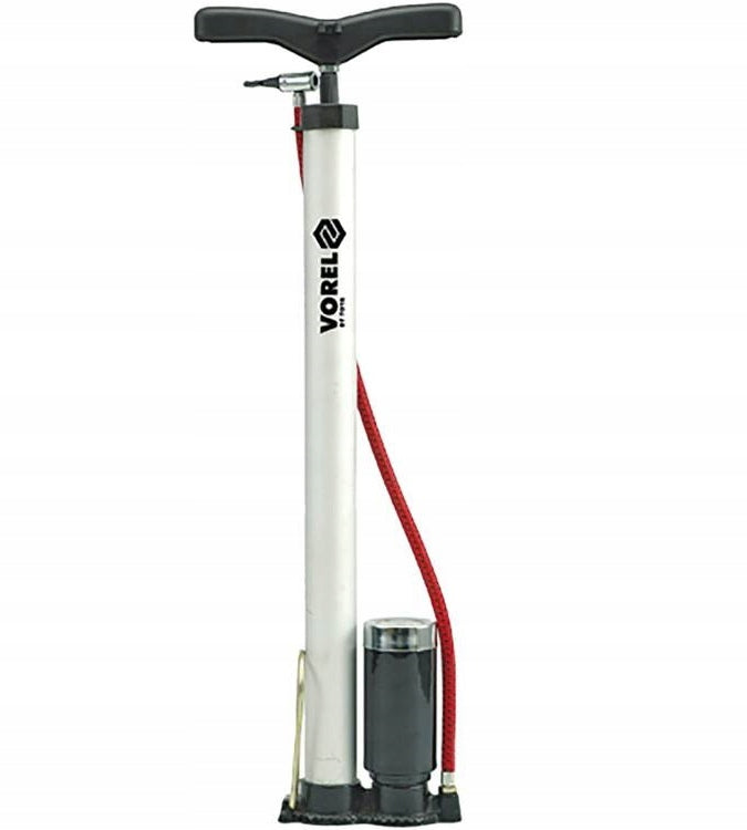 HAND PUMP BICYCLE POST WITH PRESSURE GAUGE ALUMINIUM 82021 Manufacturer code 82021