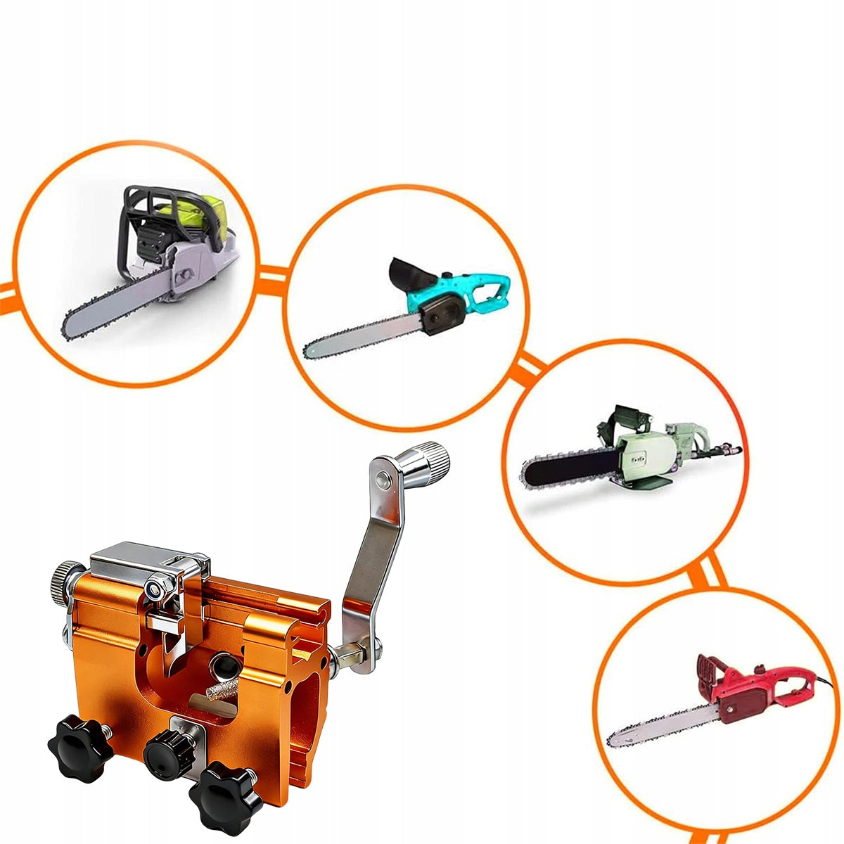 HAND SAW CHAIN SHARPENER + 5 SHARPENING BLADES Manufacturer code 4037309537278
