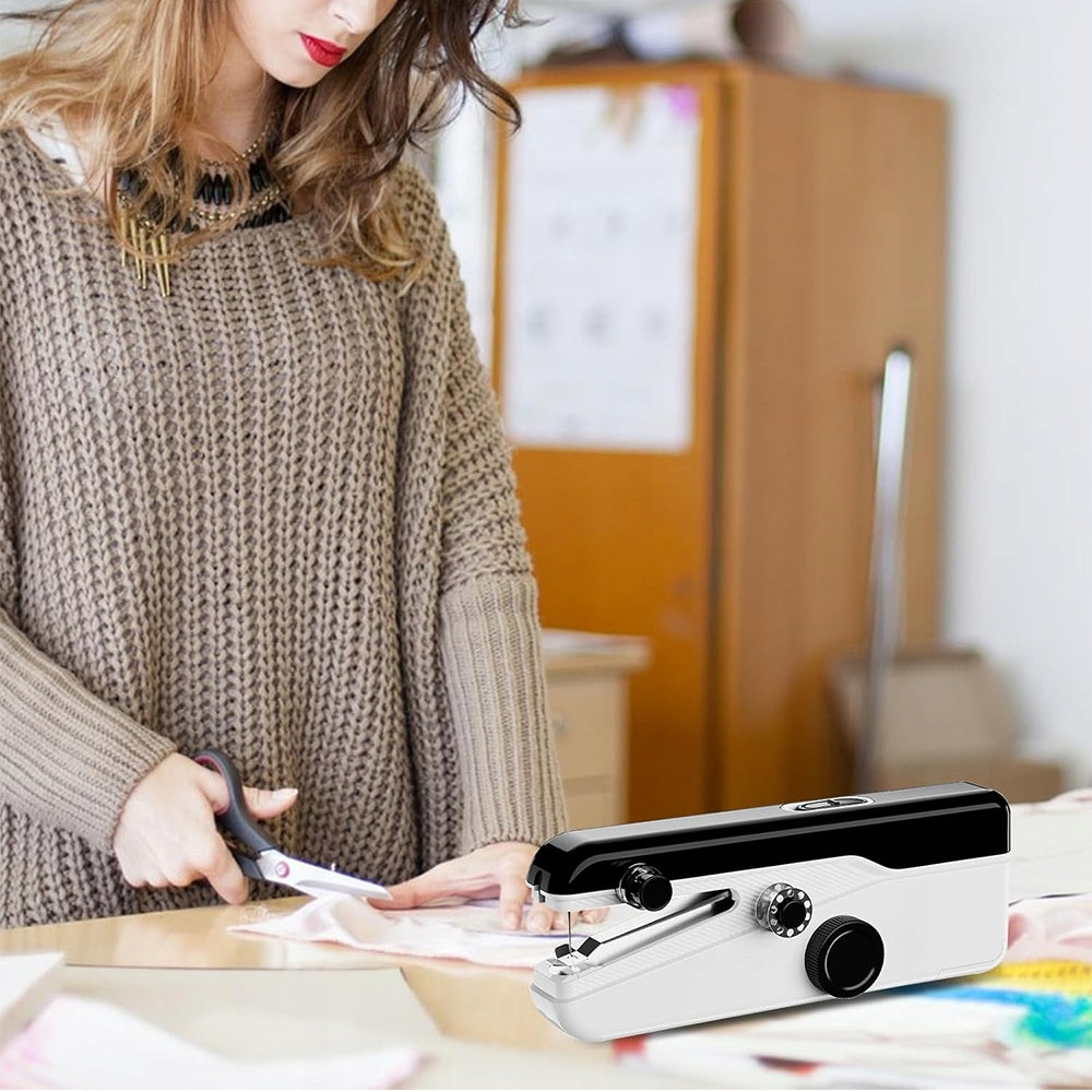 HAND SEWING MACHINE MINI PORTABLE ELECTRIC USB + ACCESSORIES Material synthetic material
