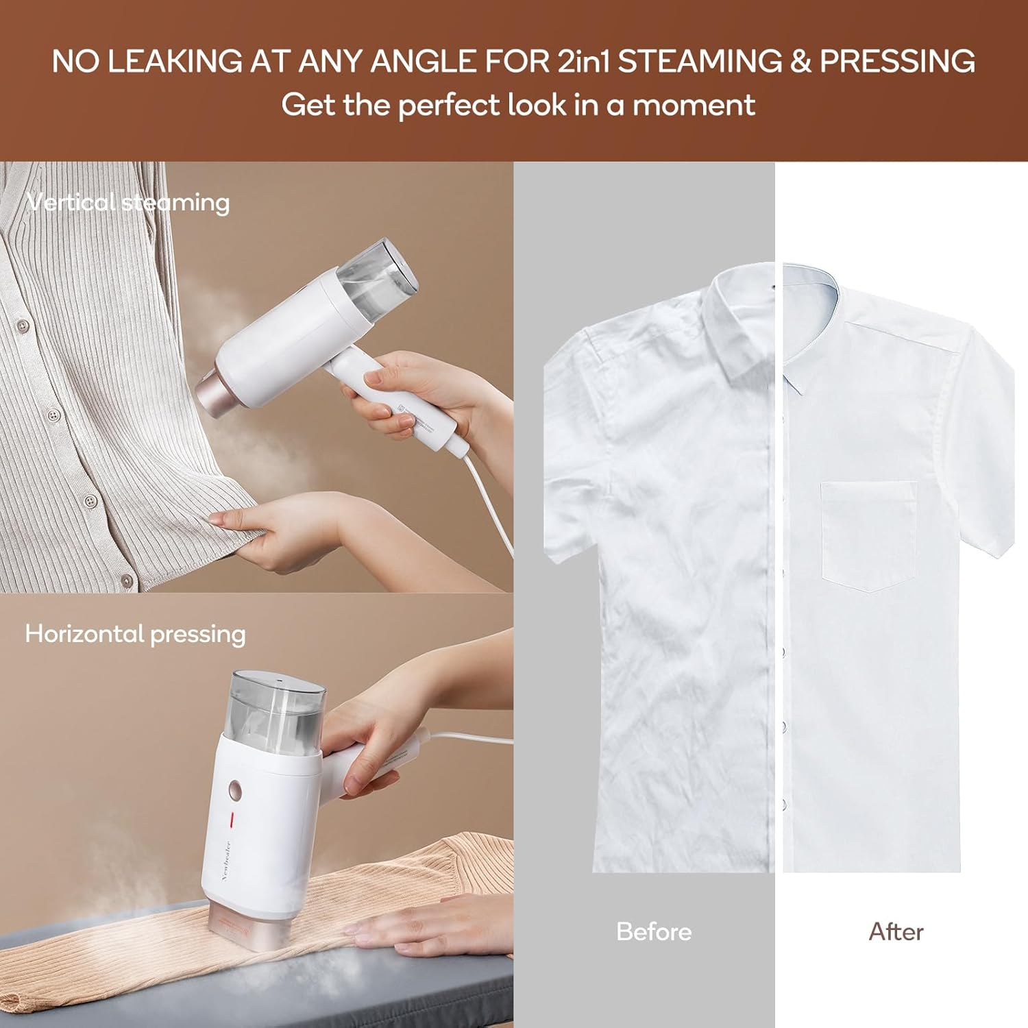 HAND STEAMER NEWBEALER NB 316C STEAM PRESSING 1200W Model NB316C