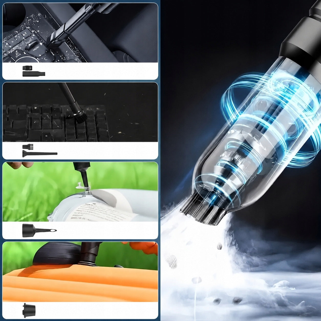HANDHELD CAR VACUUM CLEANER CORDLESS BATTERY POWER ROYALE RMW-01 Power supply rechargeable battery