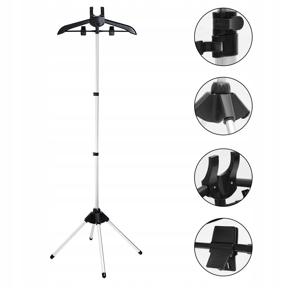 HANDHELD CLOTHES STEAMER RACK ADJUSTABLE 160CM FOR COATS AND SWEATERS