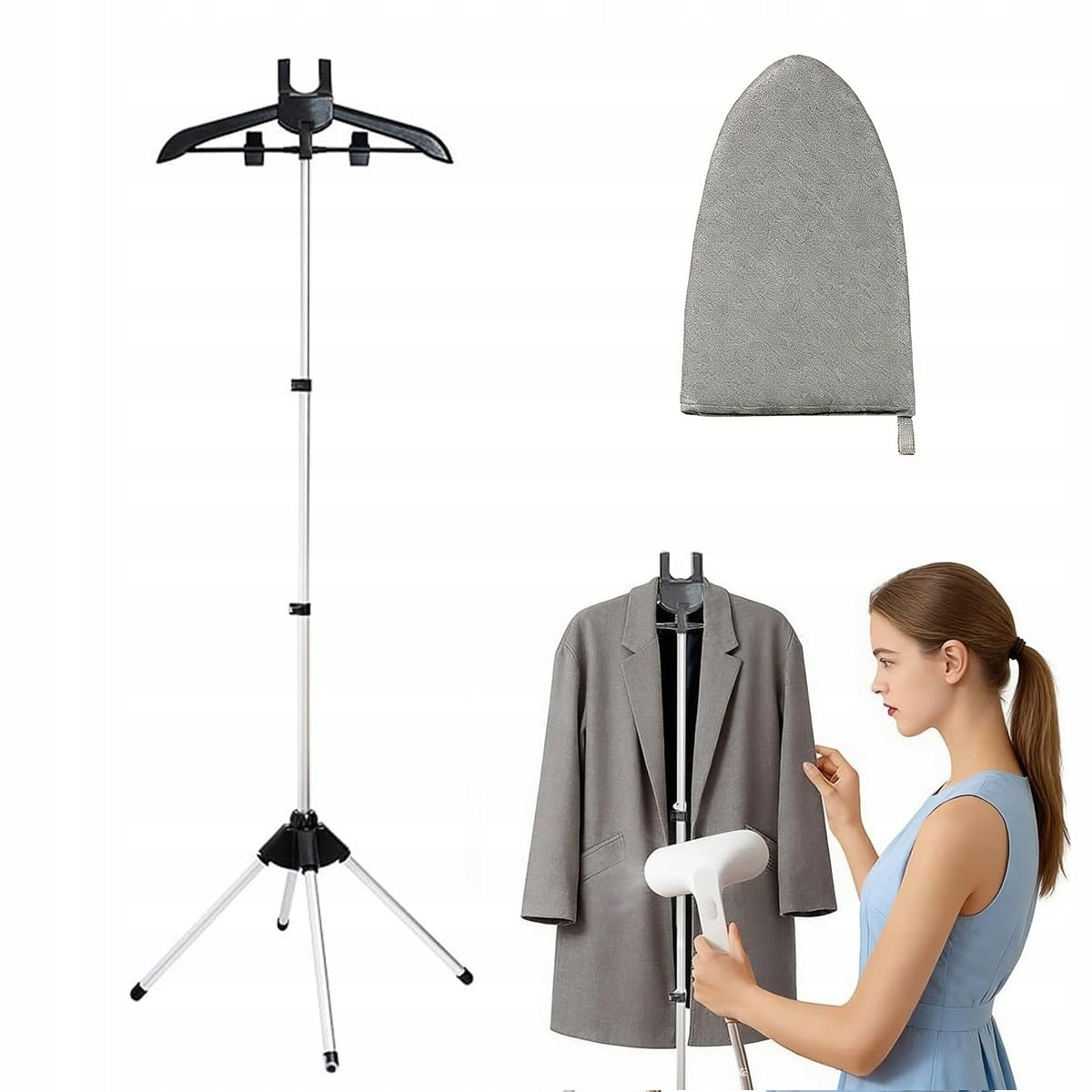HANDHELD CLOTHES STEAMER RACK ADJUSTABLE ACCESSORIES CLOTHES HANGER Type standing