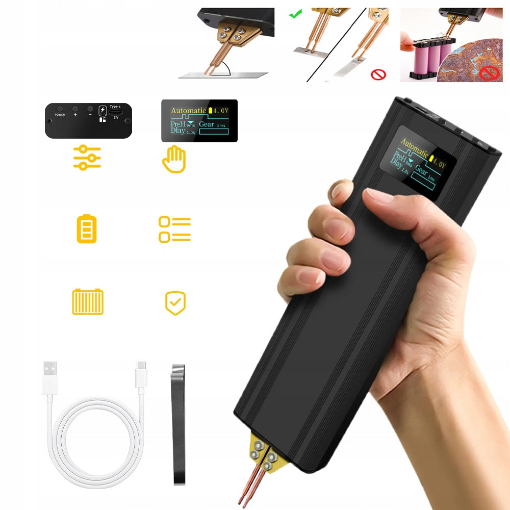 HANDHELD PORTABLE SPOT WELDING MACHINE FOR BATTERY 18650 Manufacturer code F759E001