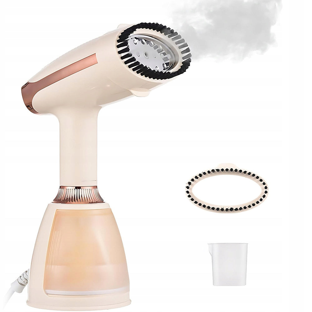 HANDHELD STEAM IRON FOR FABRICS FAST HEATING STEAMER Dominant color beige/brown
