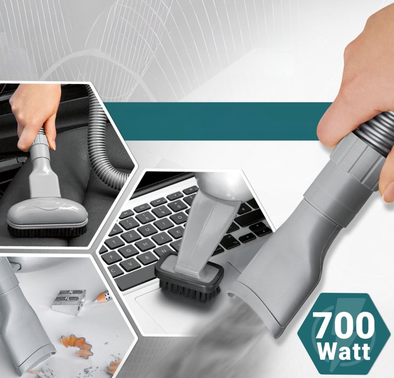 HANDHELD VACUUM CLEANER BOMANN CB 947 Dominant color silver/gray