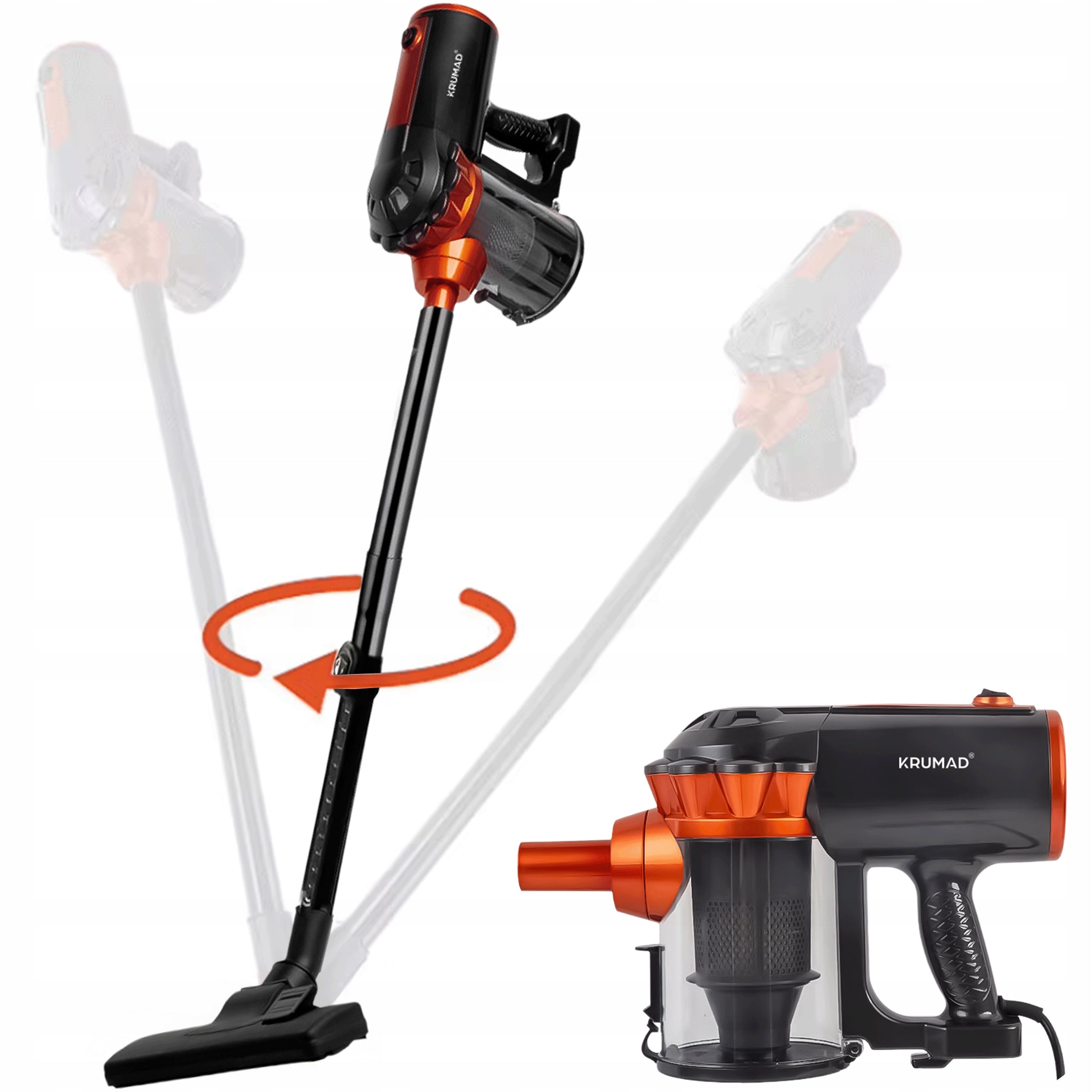HANDHELD VERTICAL CYCLONE BAGLESS CORDLESS LIGHTWEIGHT 600W 5IN1 VACUUM CLEANER Power supply mains
