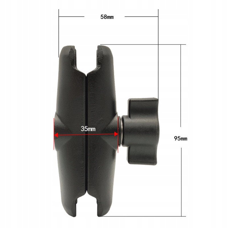 HANDLE BALL MOUNT CONNECTOR 1 INCH 9 CM LONG EAN (GTIN) 5903794409453