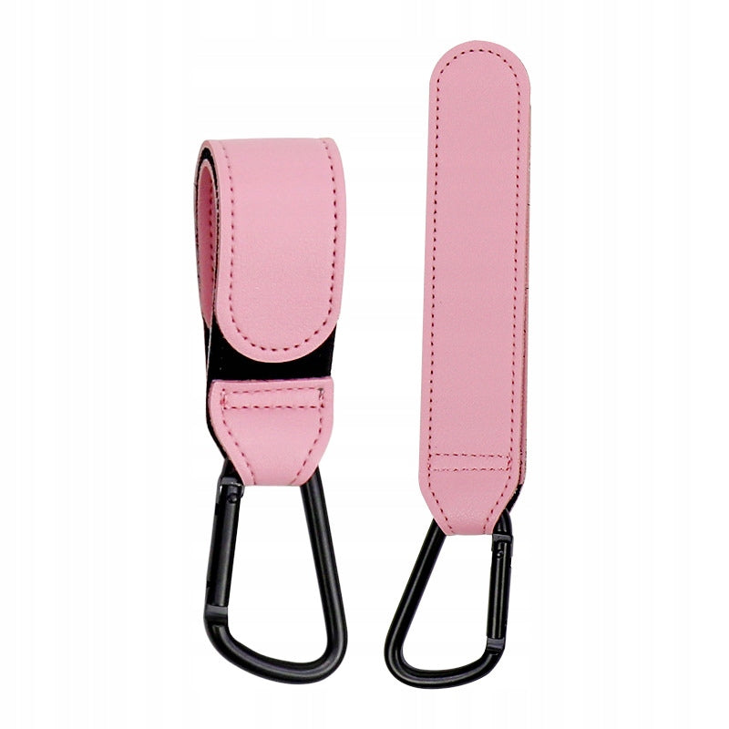 HANDLE TROLLEY HOOK FOR SHOPPING BAG UNIVERSAL VELCRO PINK Brand no brand