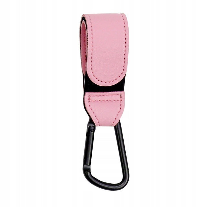 HANDLE TROLLEY HOOK FOR SHOPPING BAG UNIVERSAL VELCRO PINK