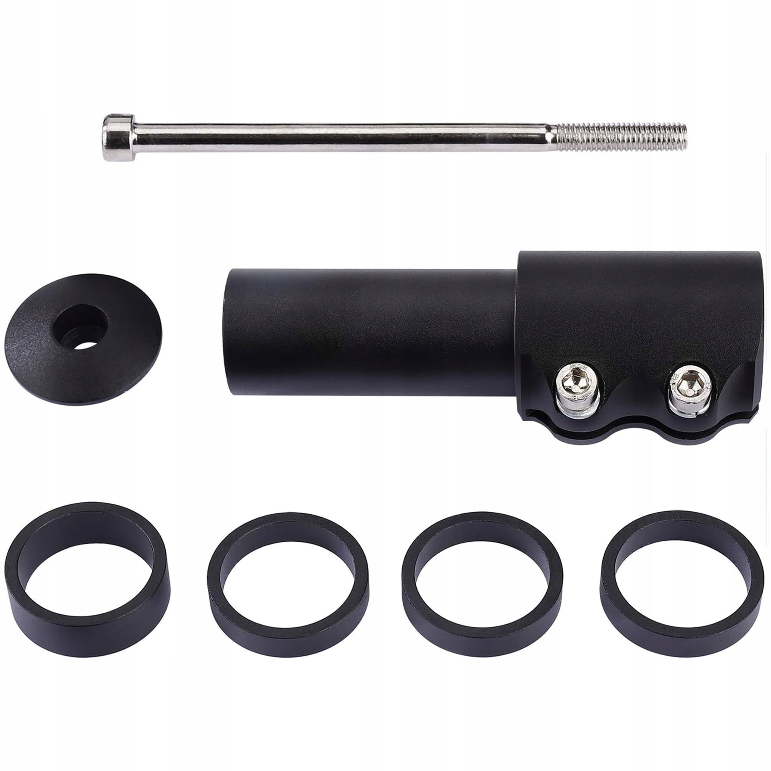 HANDLEBAR BRACKET EXTENSION ADAPTER A-HEAD FOR BIKE EXTENSION CABLE BLACK Model Przedłużka do kierownicy roweru adapter A-HEAD DO