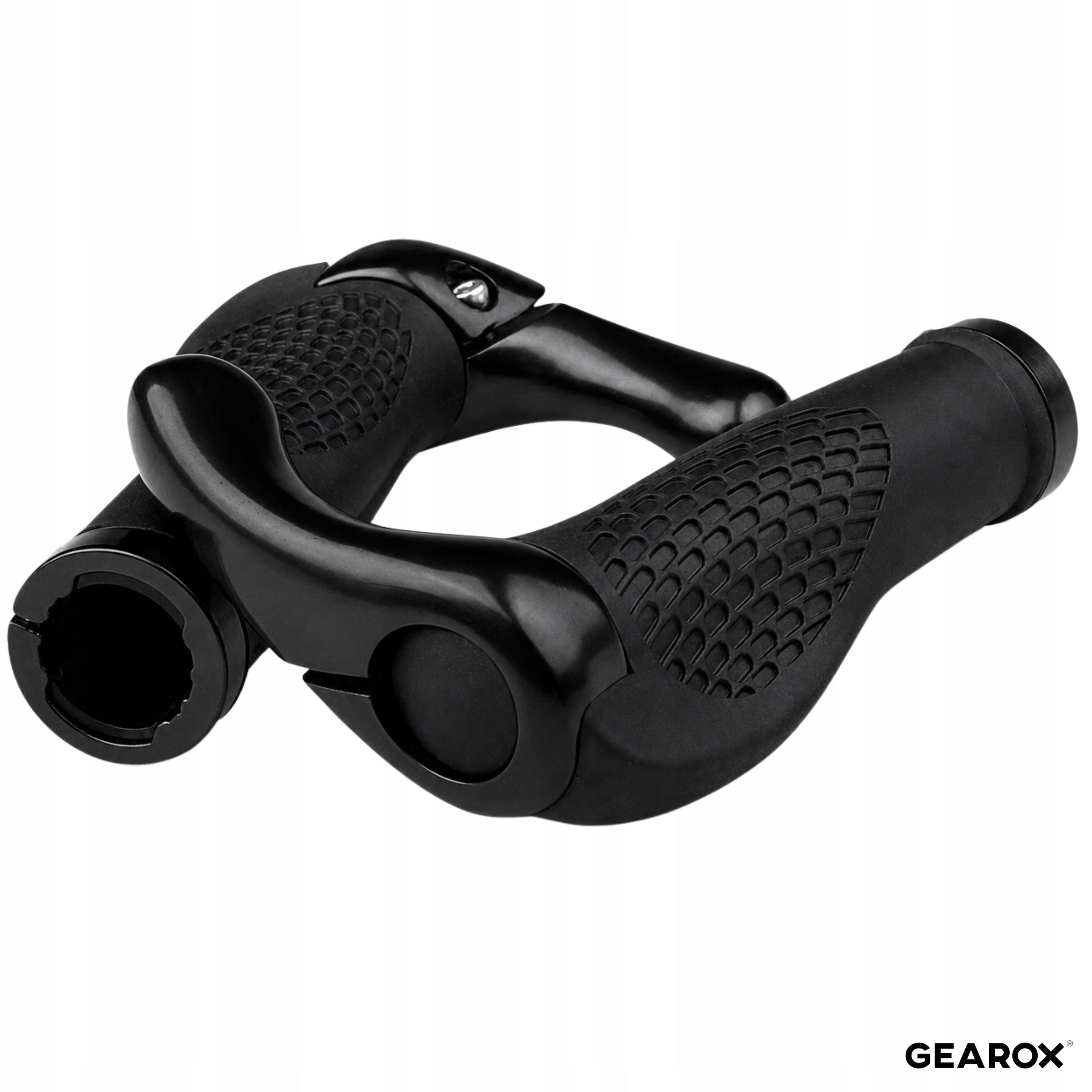 HANDLEBAR GRIPS BICYCLE RUBBER CORNERS ALUMINUM BLACK NON-SLIP Manufacturer code GX-HB1