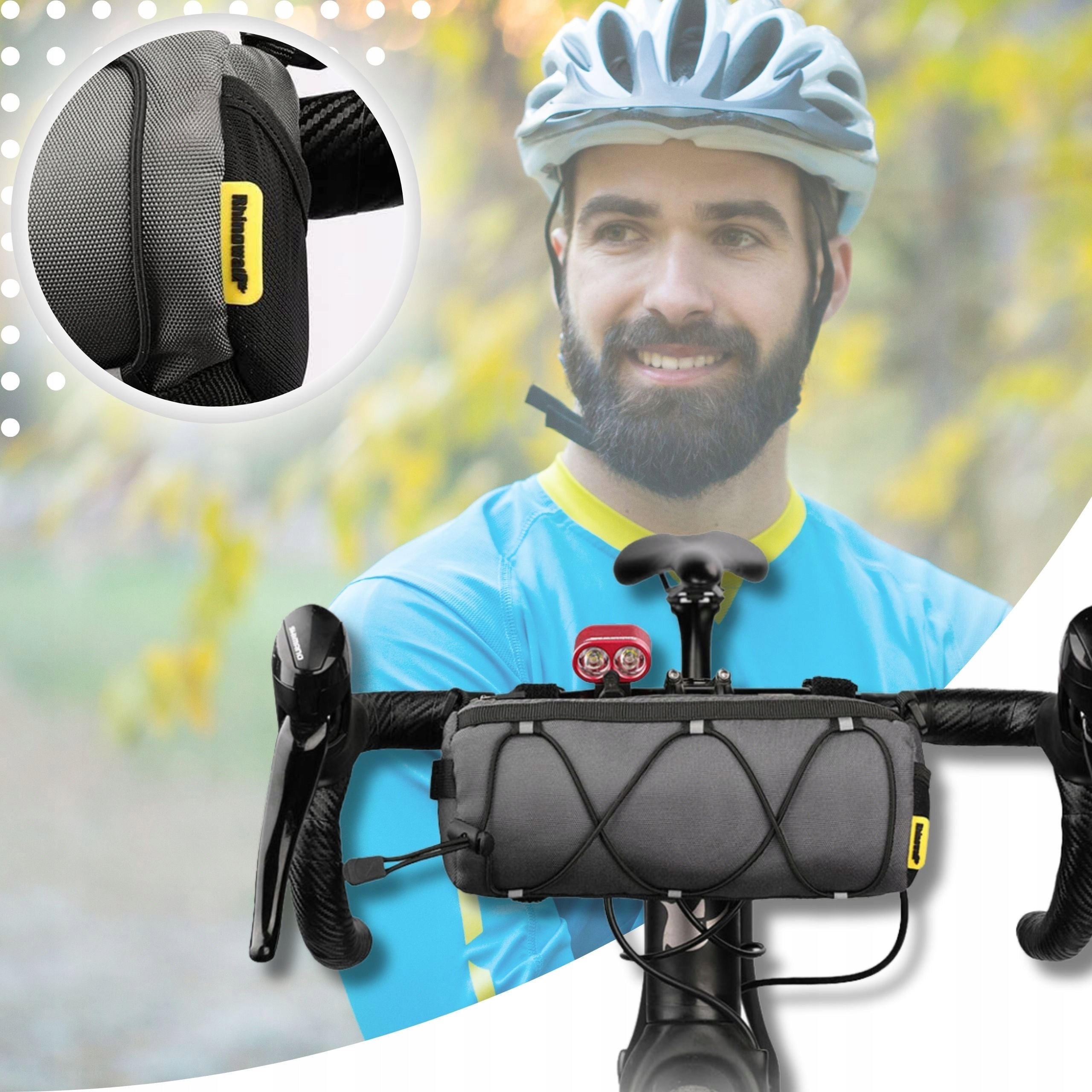 HANDLEBAR POUCH BICYCLE POUCH KIDNEY POUCH RHINOWALK SHOULDER BAG Brand Rhinowalk