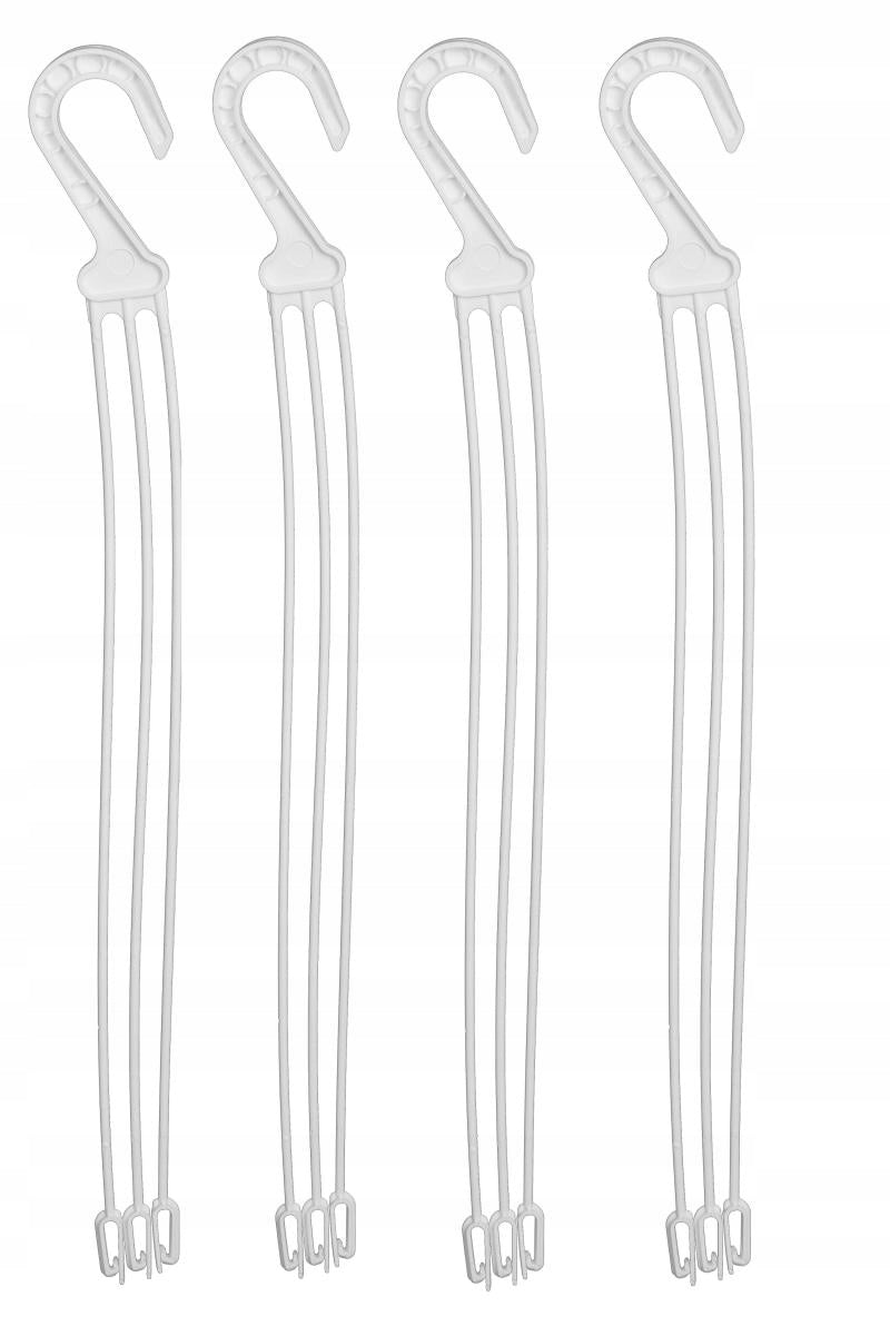 HANDLES HOOKS FOR SUSPENDED POT 4PCS WHITE HANGERS POT AMPLA