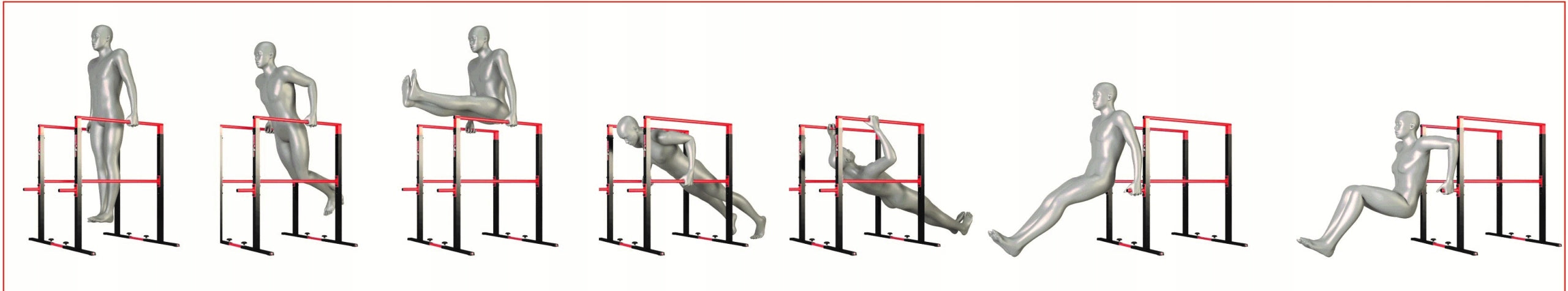 HANDRAIL REINFORCED FOR CROSSFIT PUMP DIPS ZIDER Kind parallel bars