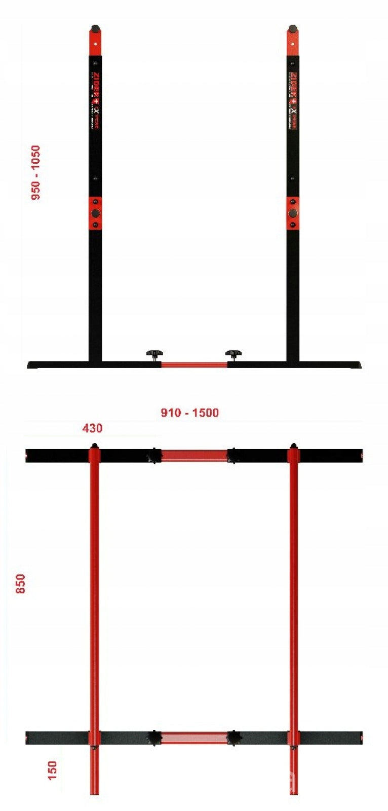HANDRAIL REINFORCED FOR CROSSFIT PUMP DIPS ZIDER Model DIP