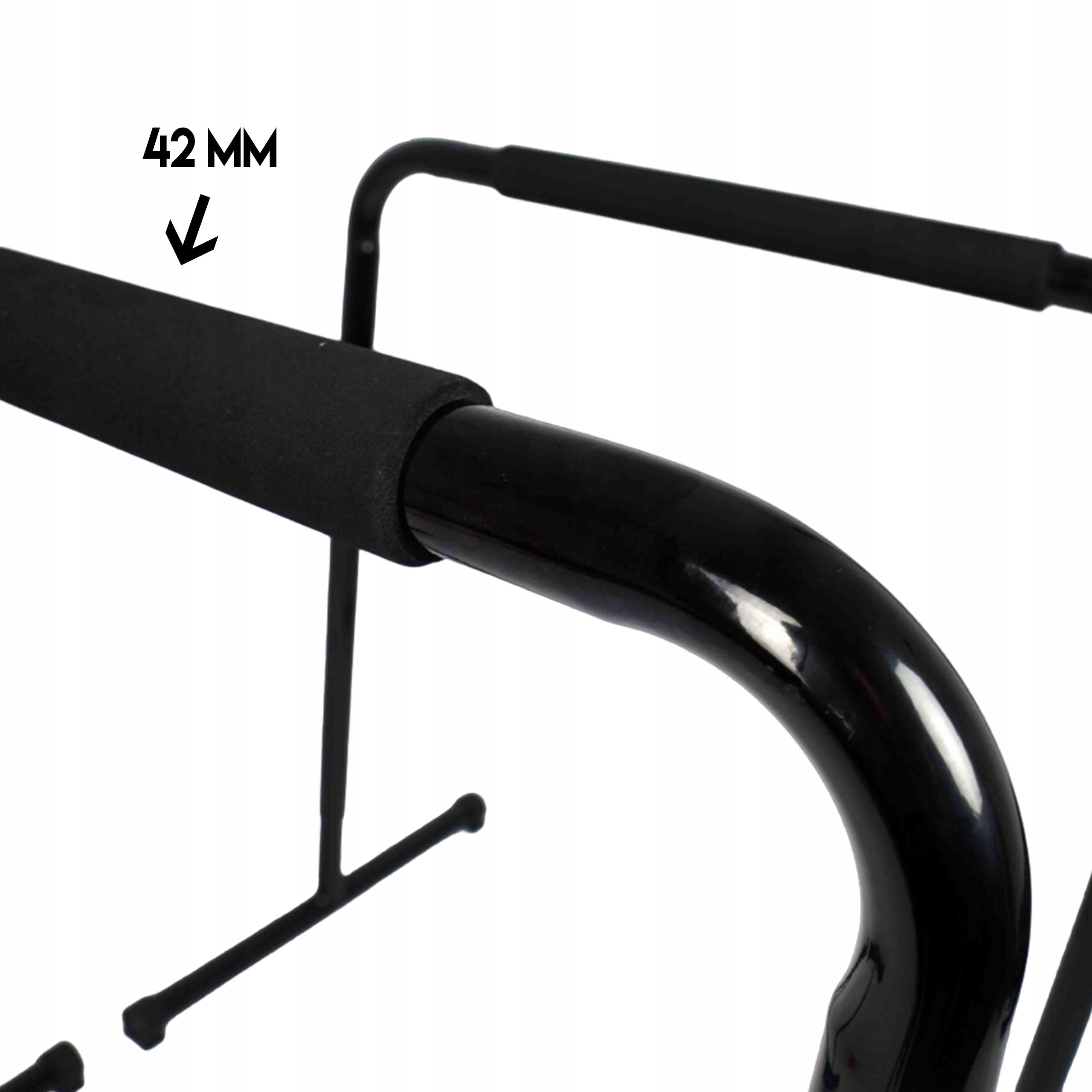 HANDRAILS FOR EXERCISE DIPS HIGH TRAINING METAL - KURA SPORT Manufacturer code Metalowe poręcze do ćwiczeń dipów pompek