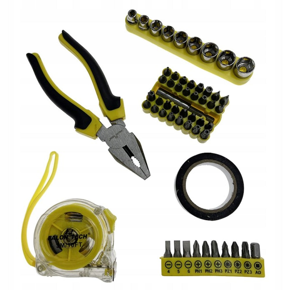 HANDY TORX BIT TOOL SET LARGE 61 EL. PLIERS MEASURING CUP KEYS Manufacturer code FT061