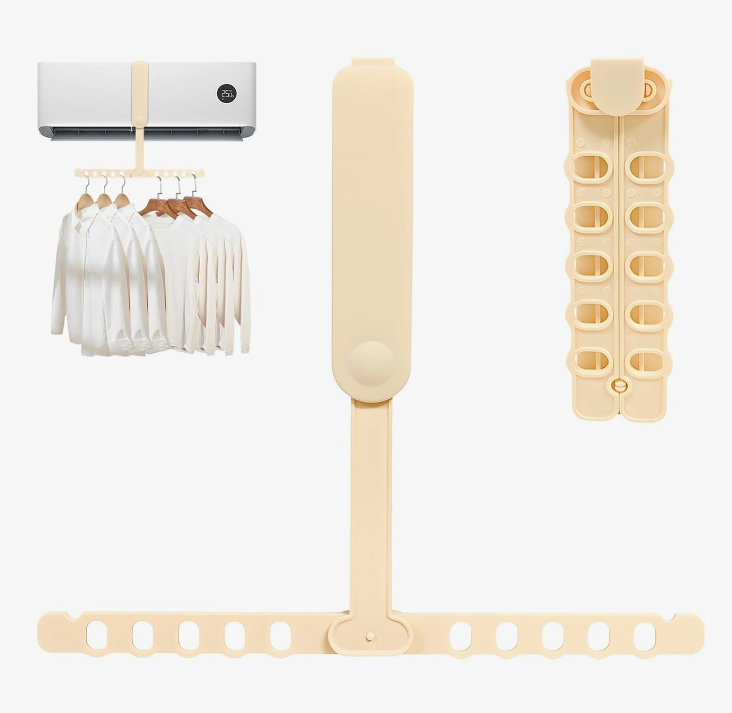 HANGER FOLDING PORTABLE WALL LIGHT STRONG DURABLE CREAM