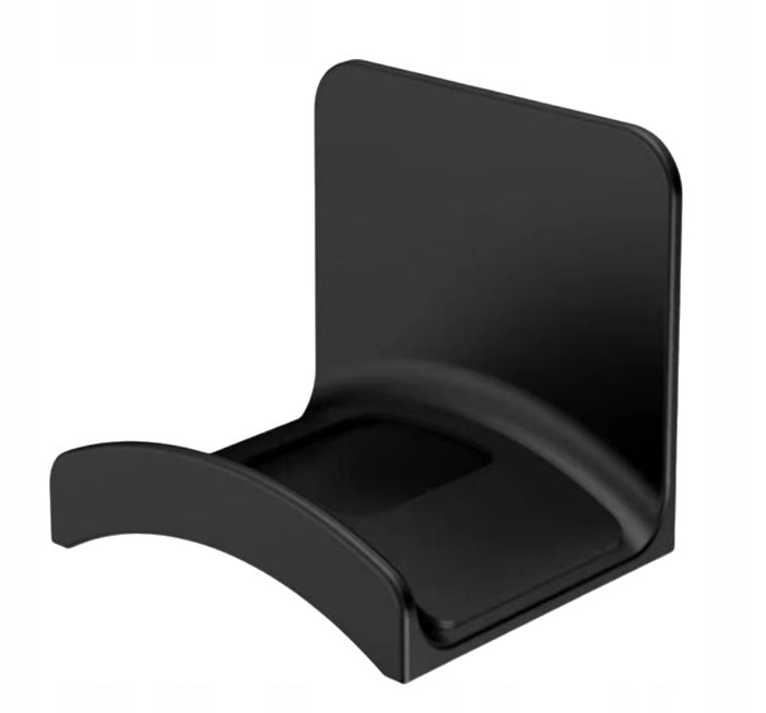 HANGER HOLDER HOOK FOR HEADPHONES PAD GLUED SELF-ADHESIVE BLACK STRONG Brand no brand