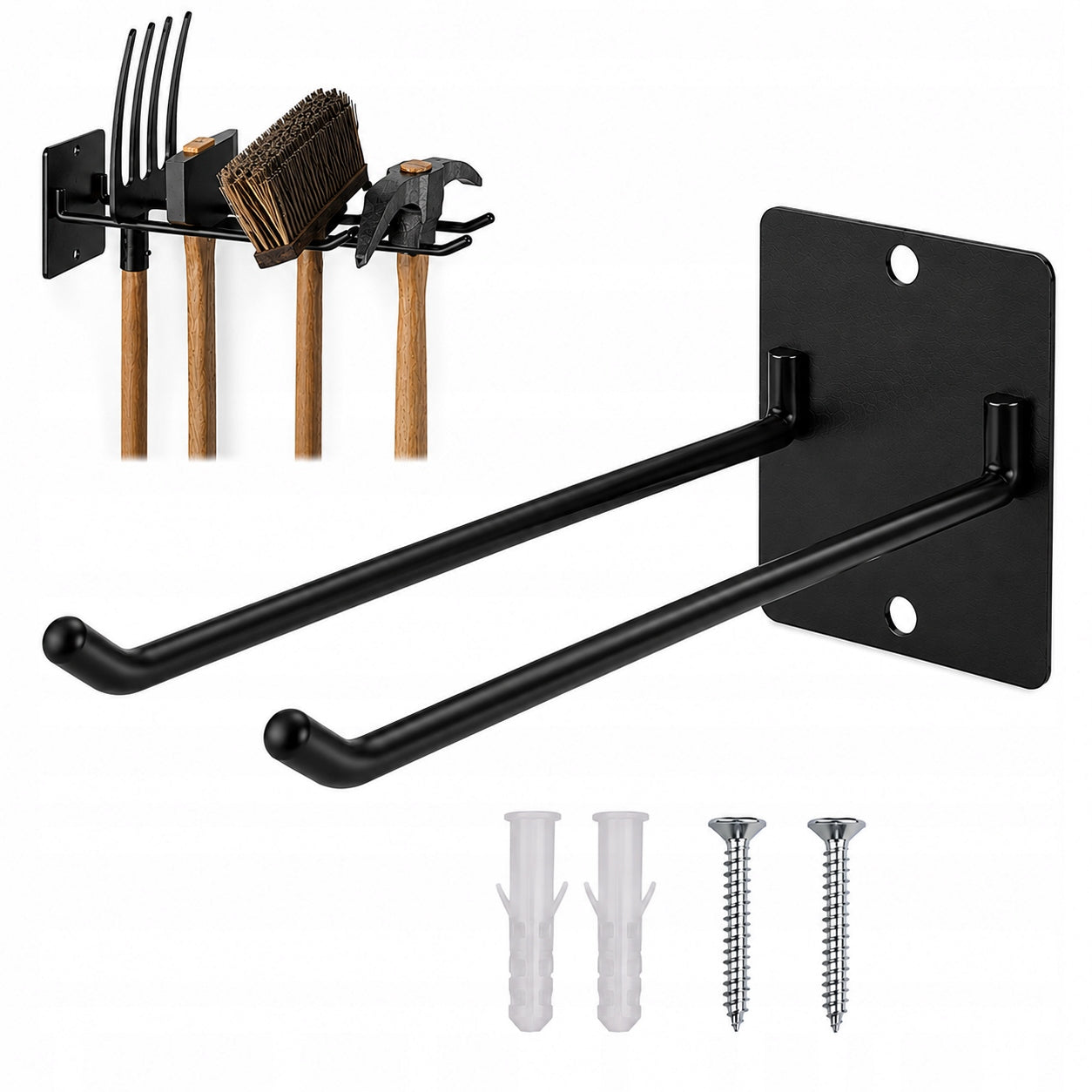 HANGER HOOK WALL MOUNT FOR GARAGE TOOLS SHOVELS LADDER SCYTHE