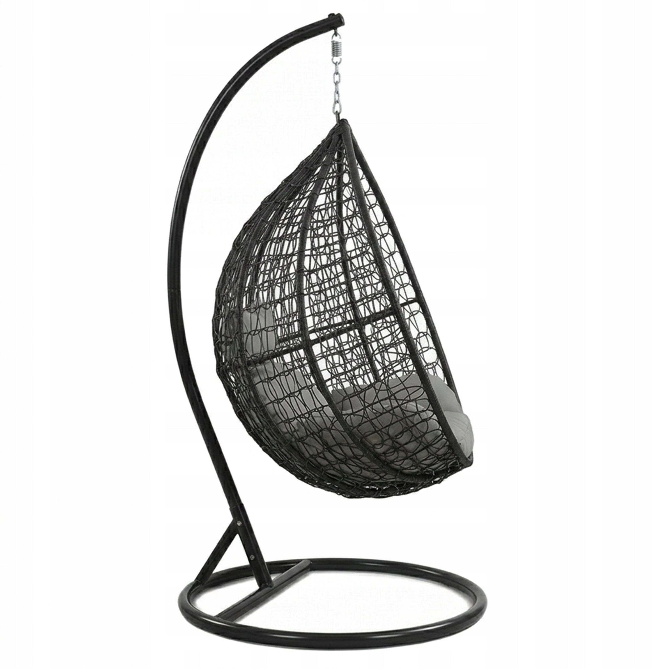 HANGING CHAIR ROCKING GARDEN SWING BASKET EGG COCOON PREMIUM + PILLOWS Kind freestanding suspended chair