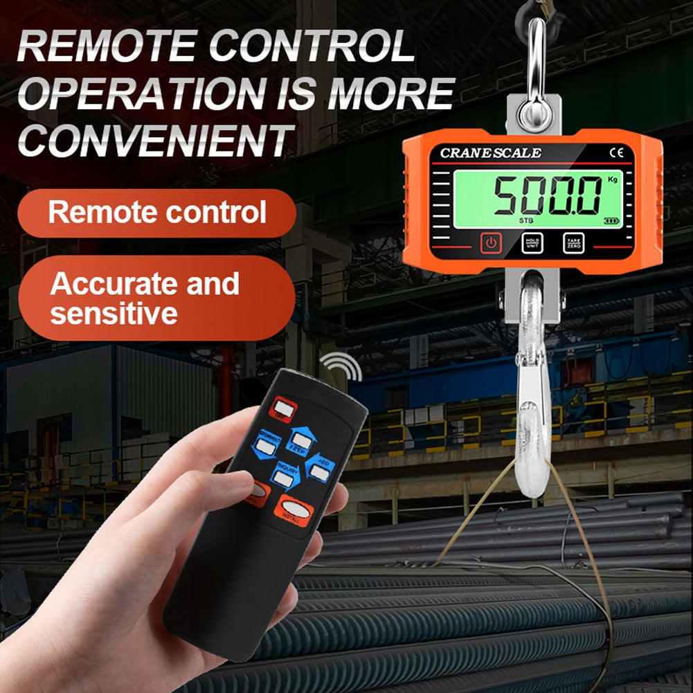 HANGING CRANE HOOK SCALE 2000KG WITH LCD STORAGE BATTERY POWERED Brand no brand