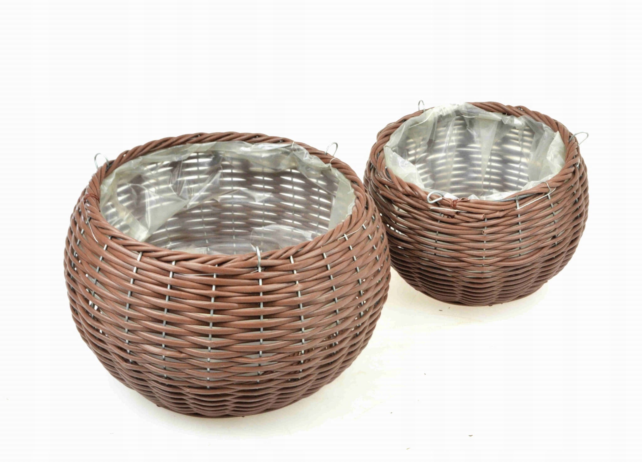 HANGING FLOWER POT basket for balcony terrace technoratan 63-1159 PE Product height 52 cm