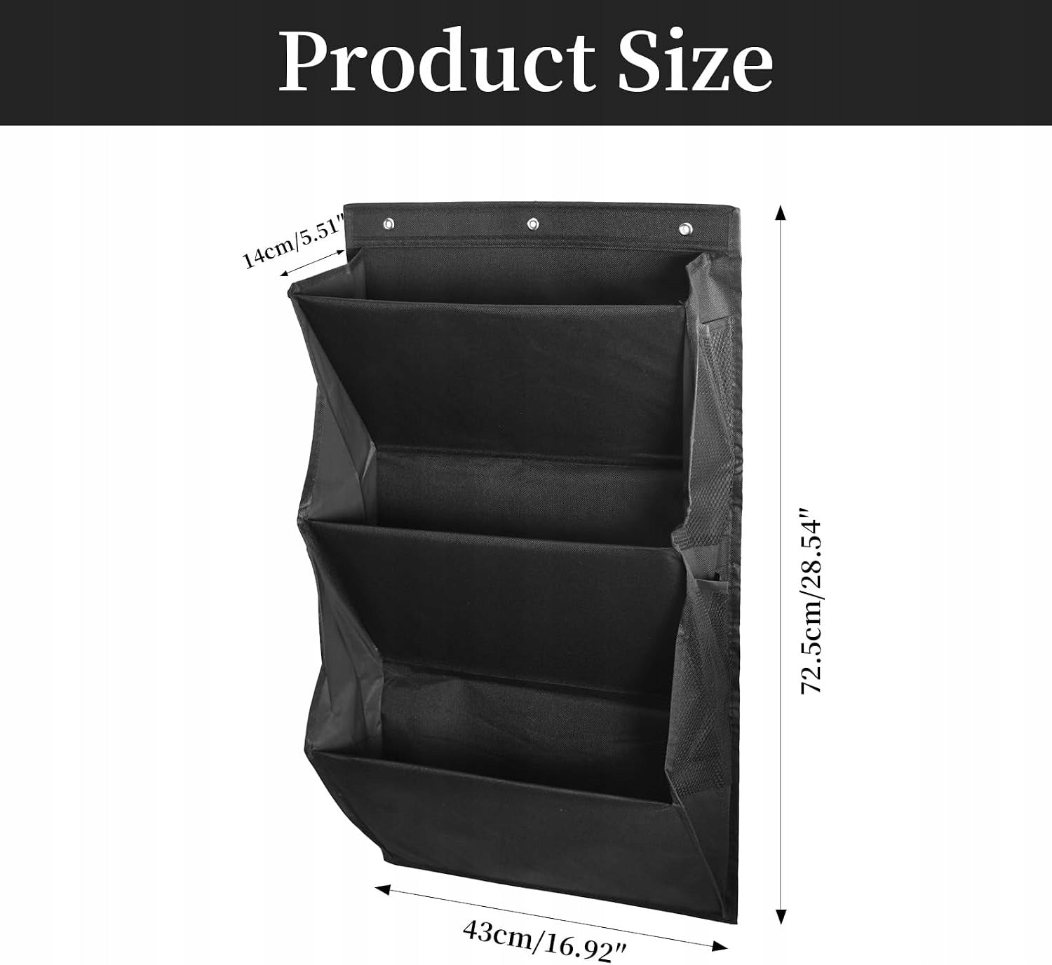 HANGING MOTORHOME DOOR SHOE ORGANIZER 3 COMPARTMENTS 4 POCKETS Brand Unikat