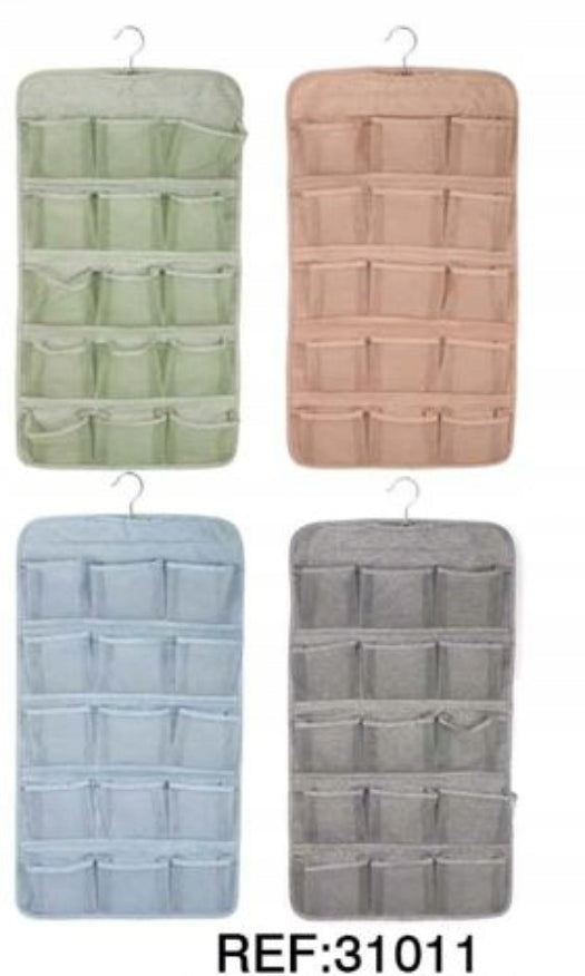 HANGING ORGANIZER FOR WARDROBE FOR UNDERWEAR SOCKS POCKETS HANGER