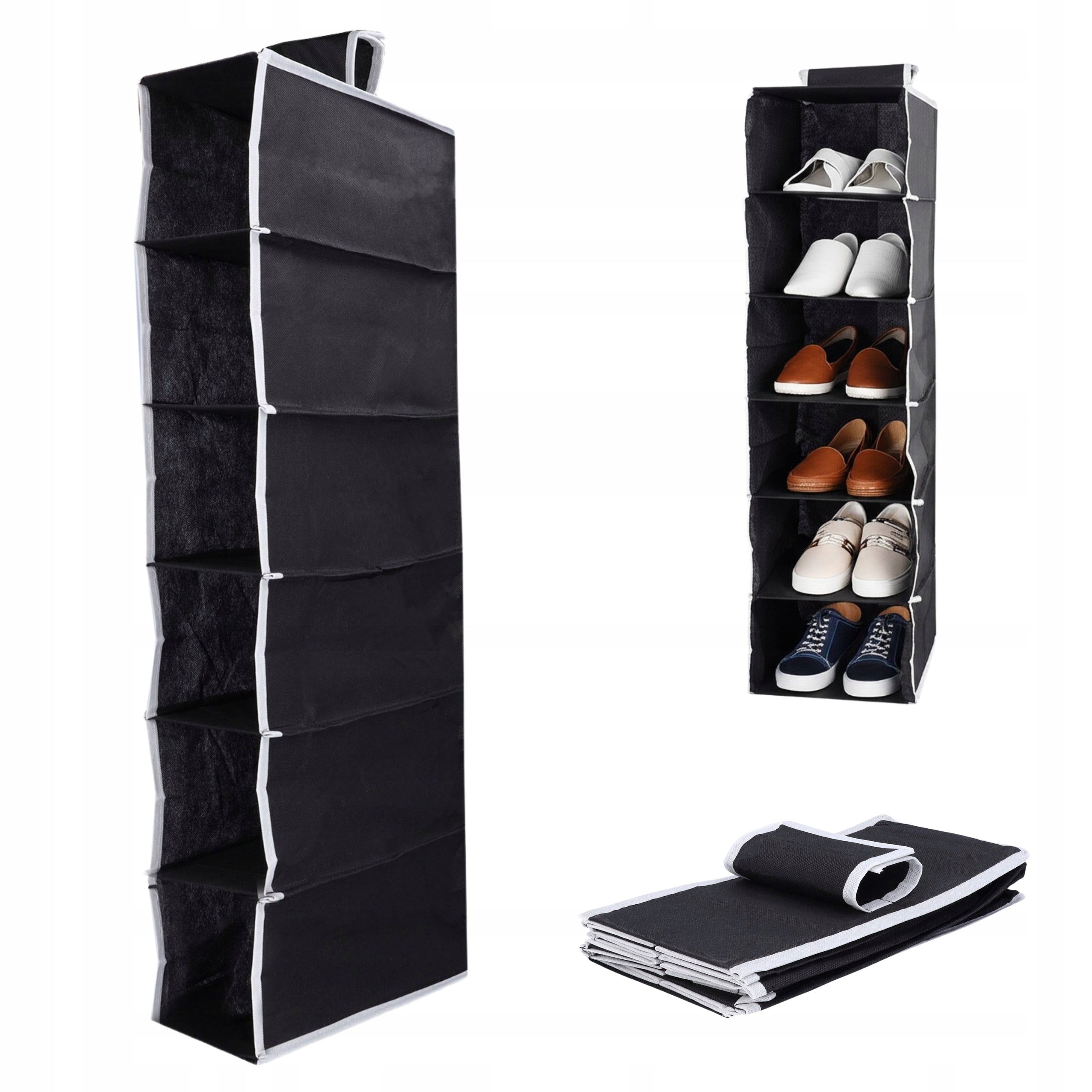 HANGING ORGANIZER for wardrobe textile shelf for wardrobe shoes 84x30x15 cm