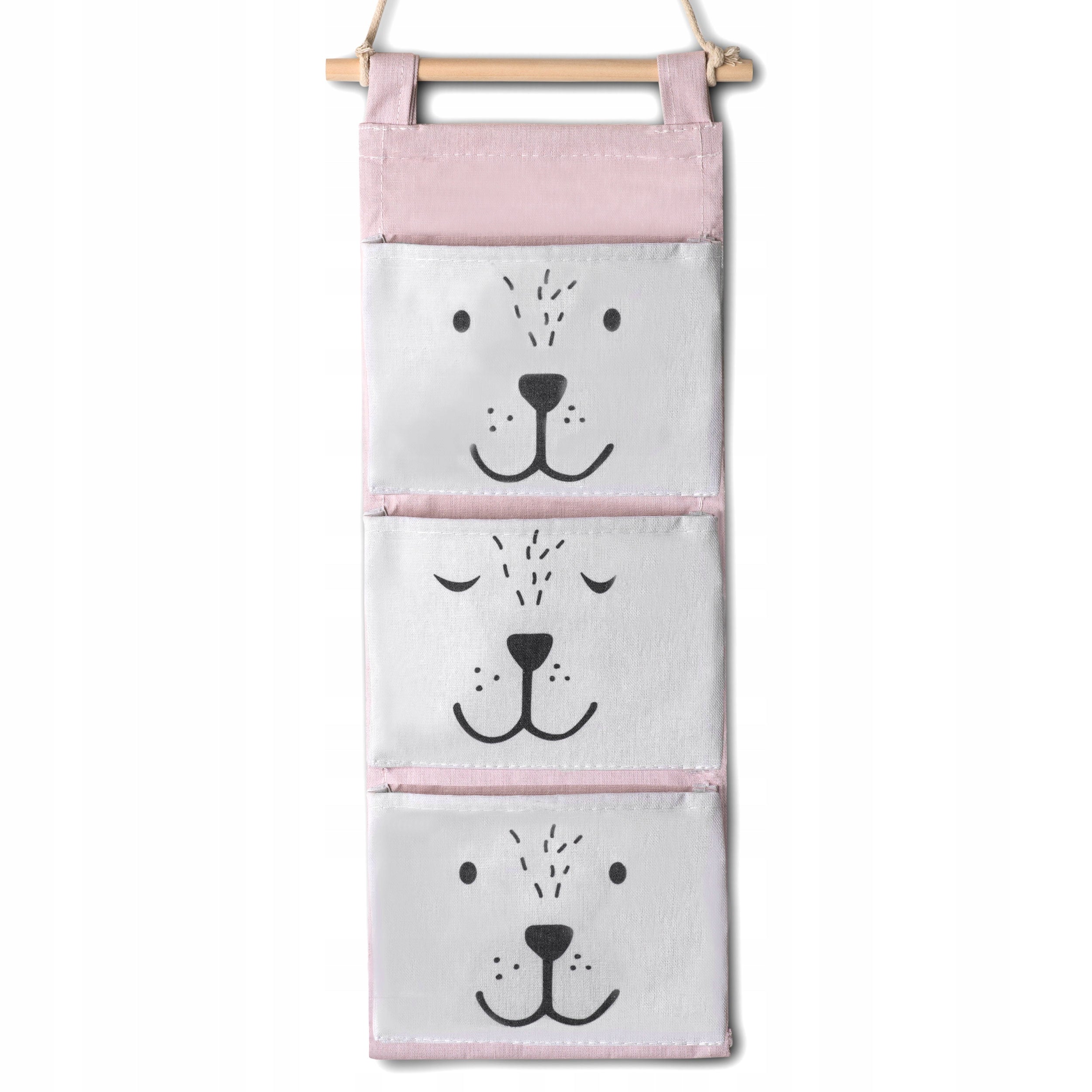 HANGING TOY ORGANIZER ACCESSORY CONTAINER 3 POCKETS NUKIDO