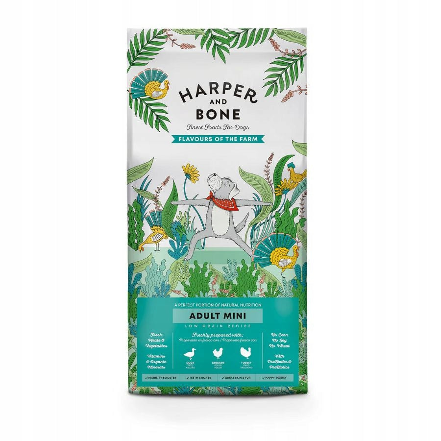 HARPER and BONE MINI for Dog Small Breeds TURKEY Duck LIVER VEGETABLES 10kg Brand HARPER & BONE