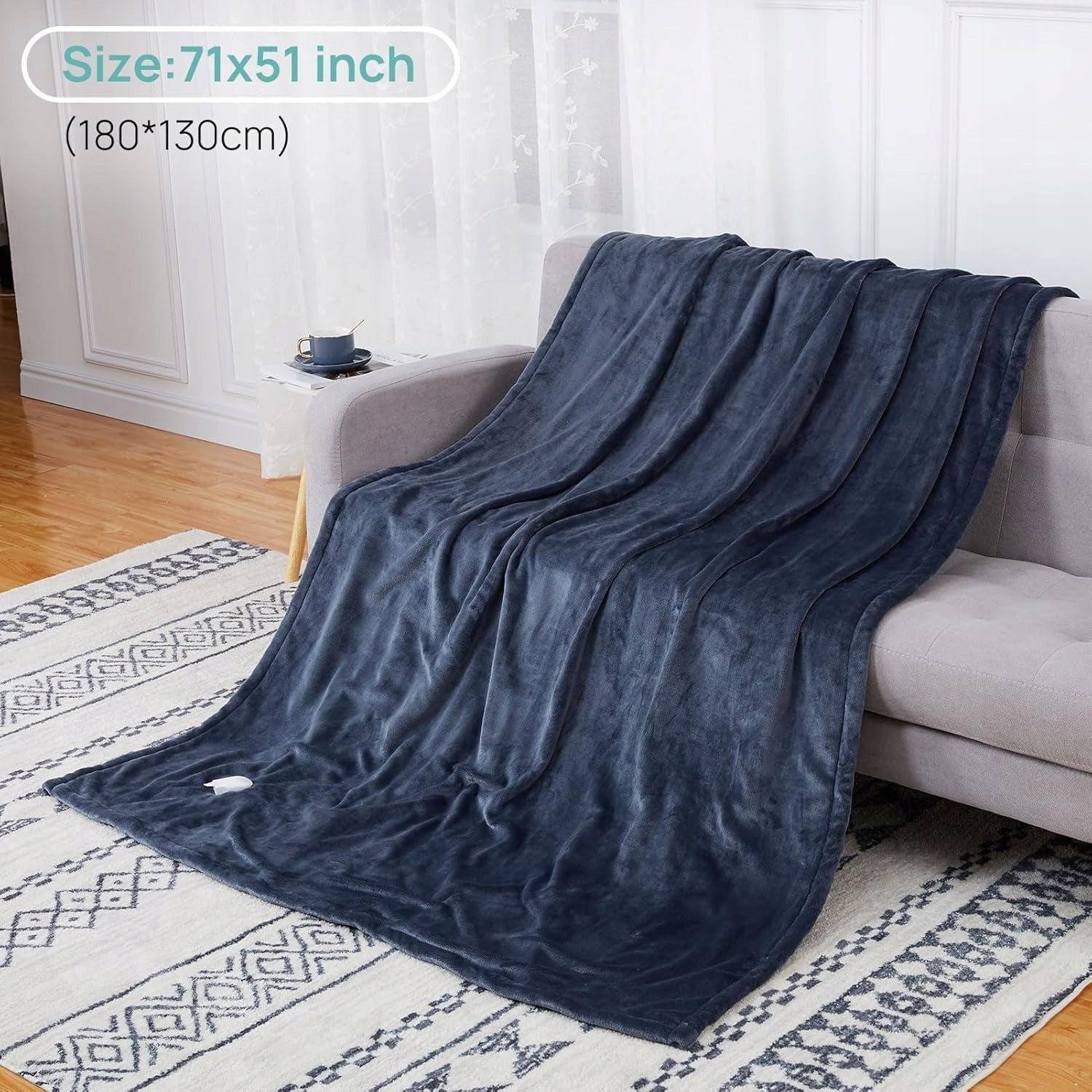 HAUSPROFI Electric blanket senokis senoki-dark NAVY BLUE Medical device no