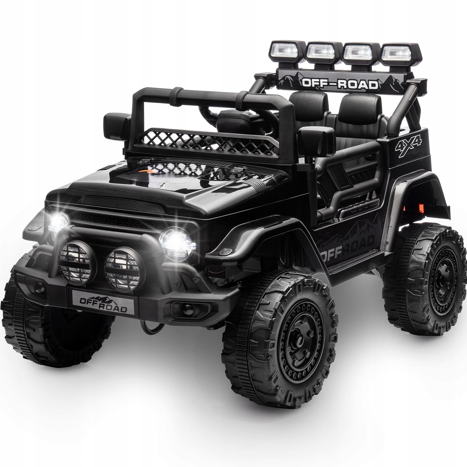 HAUSPROFI Samochód elektryczny dla dzieci 12V z pilotem 2.4G LED Bluetooth