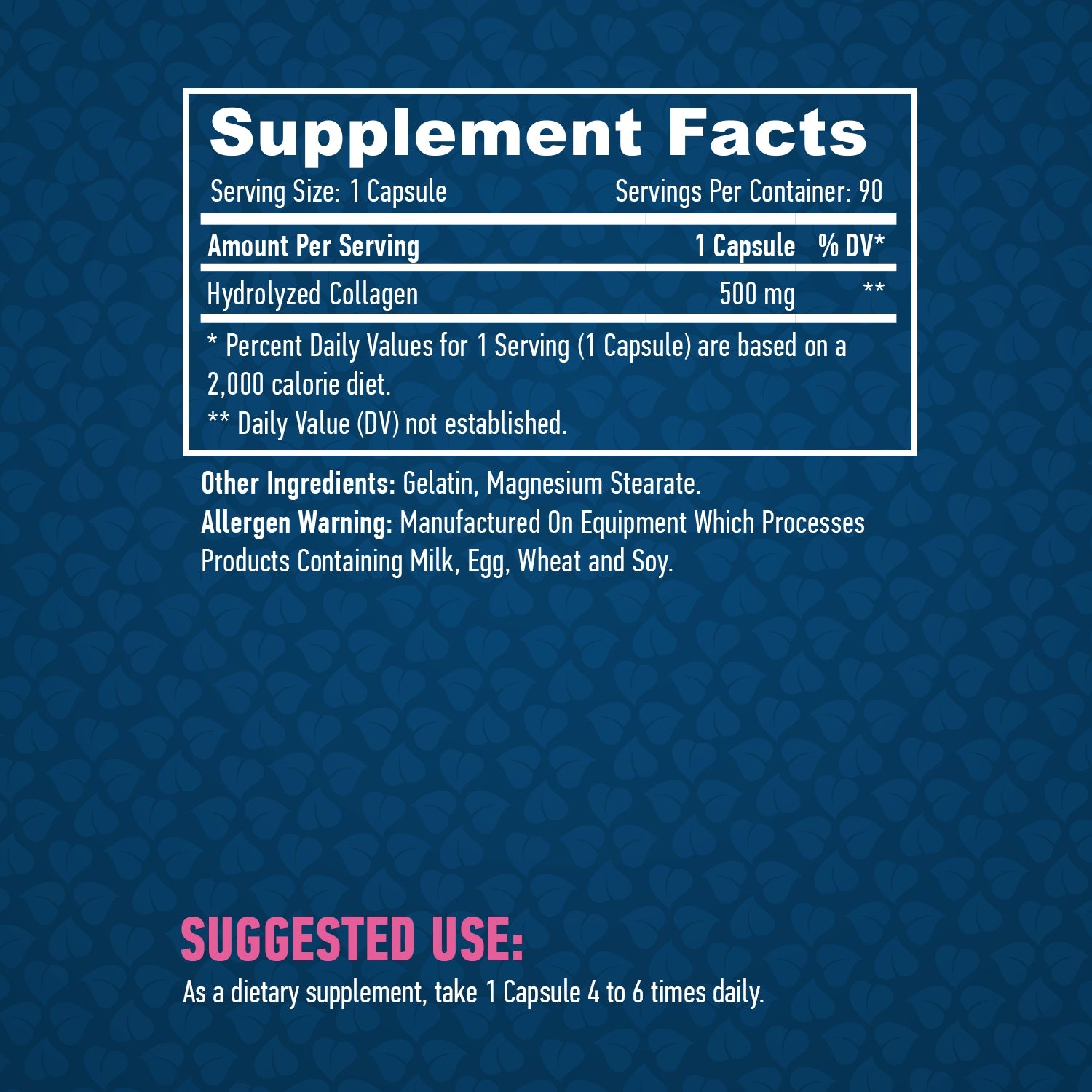 HAYA LABS Collagen, Collagen 500 mg Joint Skin 90 capsules Brand Haya Labs