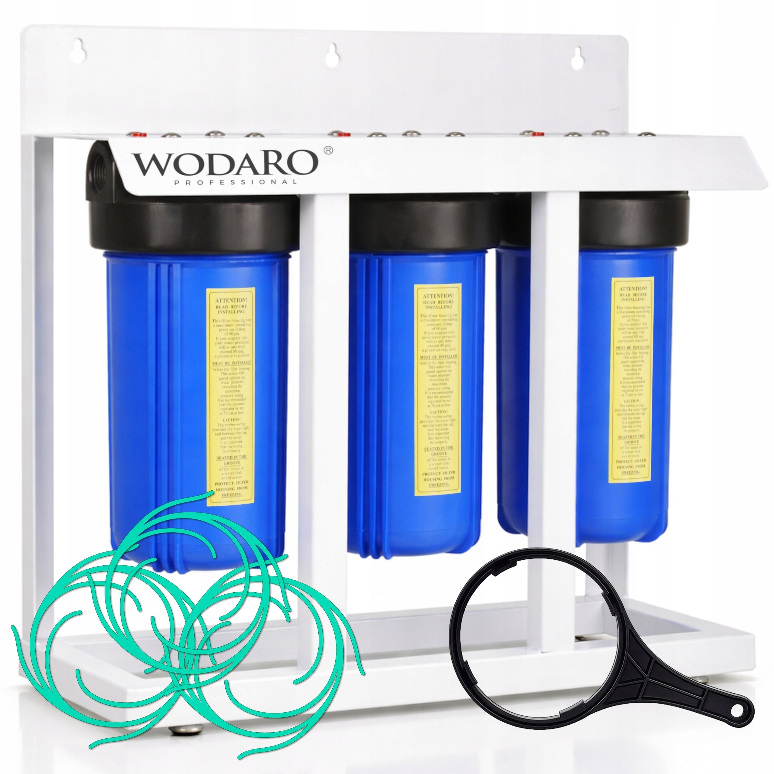 HBB10 WODARO Carbon Water Filter for Home Water Iron Remover BIG BLUE 10" Brand Aquafilter