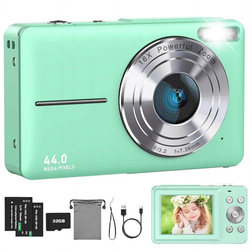HD 1080P 44MP DIGITAL CAMERA WITH 16X ANTI-SHAKE DIGITAL ZOOM