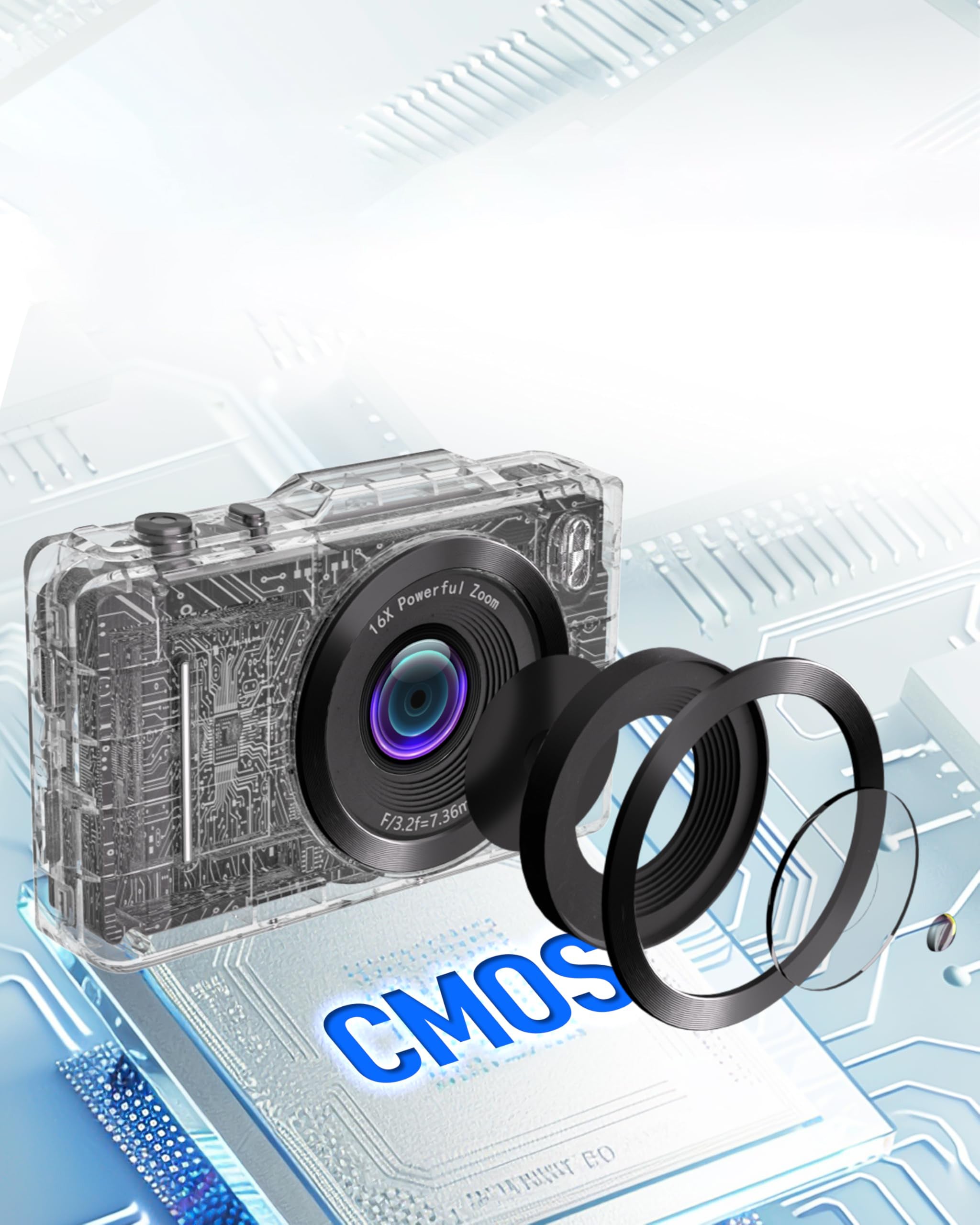 HD COMPACT DIGITAL CAMERA 48MP 16X ZOOM 4K GIFTS + 32GB MEMORY CARD Resolution 48 Mpx