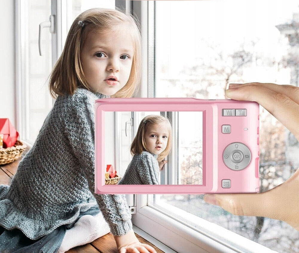HD DIGITAL CAMERA 1080P 50MP 16X ZOOM WITH 2*700MAH AKU AND 64GB CARD PINK Resolution 50 Mpx